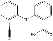 2-[(2-cyanophenyl)sulfanyl]benzoic acid,,结构式