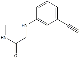 2-[(3-ethynylphenyl)amino]-N-methylacetamide, 1020974-72-4, 结构式