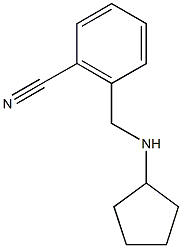 2-[(cyclopentylamino)methyl]benzonitrile Structure