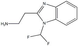 2-[1-(difluoromethyl)-1H-1,3-benzodiazol-2-yl]ethan-1-amine Struktur