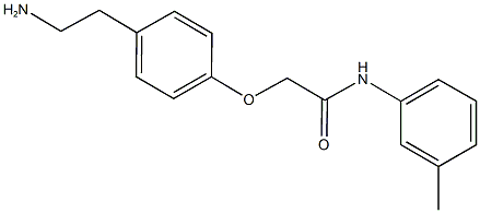  2-[4-(2-aminoethyl)phenoxy]-N-(3-methylphenyl)acetamide