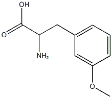 2-amino-3-(3-methoxyphenyl)propanoic acid 化学構造式