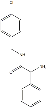 2-amino-N-[(4-chlorophenyl)methyl]-2-phenylacetamide