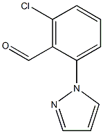 2-chloro-6-(1H-pyrazol-1-yl)benzaldehyde 化学構造式