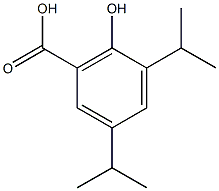 2-hydroxy-3,5-bis(propan-2-yl)benzoic acid,,结构式