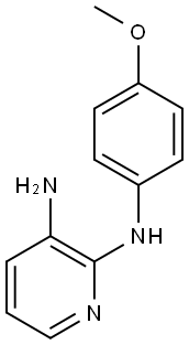 2-N-(4-methoxyphenyl)pyridine-2,3-diamine,,结构式