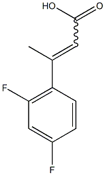 3-(2,4-difluorophenyl)but-2-enoic acid,,结构式