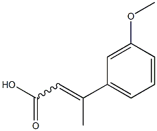 3-(3-methoxyphenyl)but-2-enoic acid,,结构式