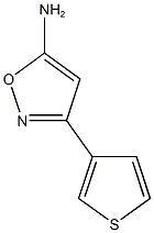 3-(thiophen-3-yl)-1,2-oxazol-5-amine,,结构式