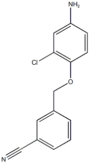 3-[(4-amino-2-chlorophenoxy)methyl]benzonitrile|