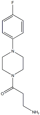 3-amino-1-[4-(4-fluorophenyl)piperazin-1-yl]propan-1-one Structure