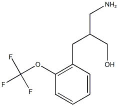 3-amino-2-{[2-(trifluoromethoxy)phenyl]methyl}propan-1-ol Struktur