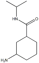 3-amino-N-(propan-2-yl)cyclohexane-1-carboxamide,,结构式