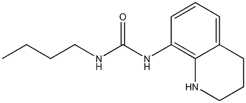 3-butyl-1-1,2,3,4-tetrahydroquinolin-8-ylurea 结构式