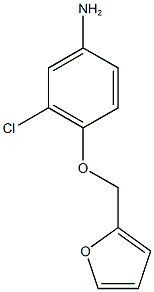 3-chloro-4-(furan-2-ylmethoxy)aniline,,结构式