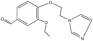 3-ethoxy-4-[2-(1H-imidazol-1-yl)ethoxy]benzaldehyde 结构式