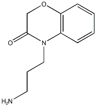 4-(3-aminopropyl)-3,4-dihydro-2H-1,4-benzoxazin-3-one,,结构式