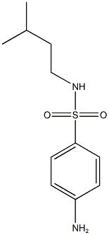 4-amino-N-(3-methylbutyl)benzene-1-sulfonamide Structure