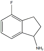 4-fluoro-2,3-dihydro-1H-inden-1-amine Struktur