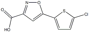 5-(5-chlorothien-2-yl)isoxazole-3-carboxylic acid Struktur