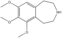 6,7,8-trimethoxy-2,3,4,5-tetrahydro-1H-3-benzazepine 结构式