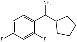 cyclopentyl(2,4-difluorophenyl)methanamine Structure