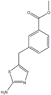 methyl 3-[(2-amino-1,3-thiazol-5-yl)methyl]benzoate Structure