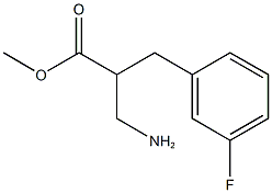 methyl 3-amino-2-[(3-fluorophenyl)methyl]propanoate,,结构式