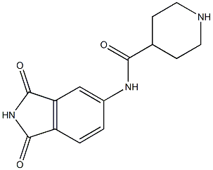 N-(1,3-dioxo-2,3-dihydro-1H-isoindol-5-yl)piperidine-4-carboxamide Struktur