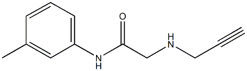 N-(3-methylphenyl)-2-(prop-2-yn-1-ylamino)acetamide Structure