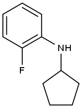 N-cyclopentyl-2-fluoroaniline Struktur