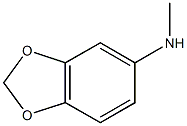 N-メチル-1,3-ベンゾジオキソール-5-アミン 化学構造式
