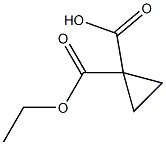 1-(Ethoxycarbonyl)cyclopropane-1-carboxylic acid Structure