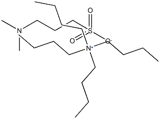 Tetrabutylammonium 3-(dimethylamino)propane sulfonate Struktur