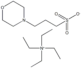 Tetraethylammonium 3-morpholinopropane-1-sulfonate 化学構造式