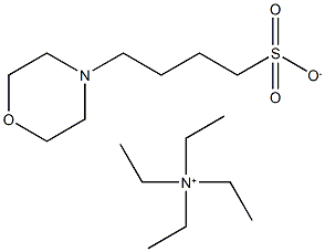 Tetraethylammonium 4-morpholinobutane-1-sulfonate 化学構造式