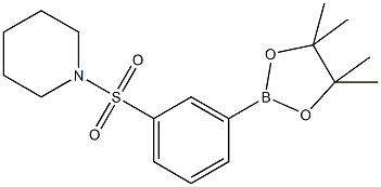 3-(Piperidin-1-ylsulfonyl)phenylboronic acid pinacol ester,,结构式