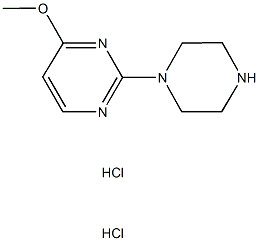 4-Methoxy-2-piperazin-1-ylpyrimidine dihydrochloride Struktur