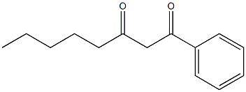 1-PHENYLOCTANE-1,3-DIONE 结构式