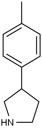 3-(4-methylphenyl)pyrrolidine Structure