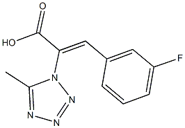 3-(3-FLUOROPHENYL)-2-(5-METHYL-1H-TETRAZOL-1-YL)ACRYLIC ACID