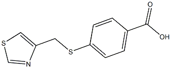 4-[(1,3-THIAZOL-4-YLMETHYL)THIO]BENZOIC ACID Struktur