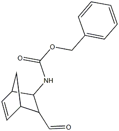 BENZYL 3-FORMYLBICYCLO[2.2.1]HEPT-5-EN-2-YLCARBAMATE 化学構造式