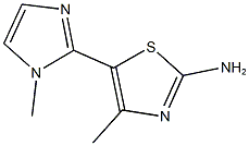 4-METHYL-5-(1-METHYL-1H-IMIDAZOL-2-YL)-1,3-THIAZOL-2-AMINE Structure