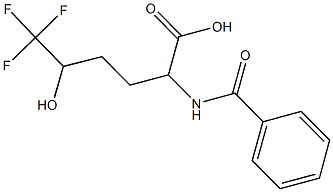 2-(BENZOYLAMINO)-6,6,6-TRIFLUORO-5-HYDROXYHEXANOIC ACID Struktur