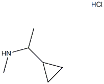 N-(1-CYCLOPROPYLETHYL)-N-METHYLAMINE HYDROCHLORIDE Struktur