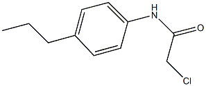 2-CHLORO-N-(4-PROPYLPHENYL)ACETAMIDE 结构式