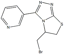 5-(BROMOMETHYL)-3-PYRIDIN-3-YL-5,6-DIHYDRO[1,3]THIAZOLO[2,3-C][1,2,4]TRIAZOLE,,结构式