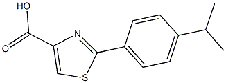 2-(4-ISOPROPYLPHENYL)-1,3-THIAZOLE-4-CARBOXYLIC ACID Structure