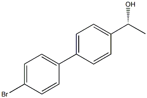 (1R)-1-(4''-BROMO-1,1''-BIPHENYL-4-YL)ETHANOL 化学構造式